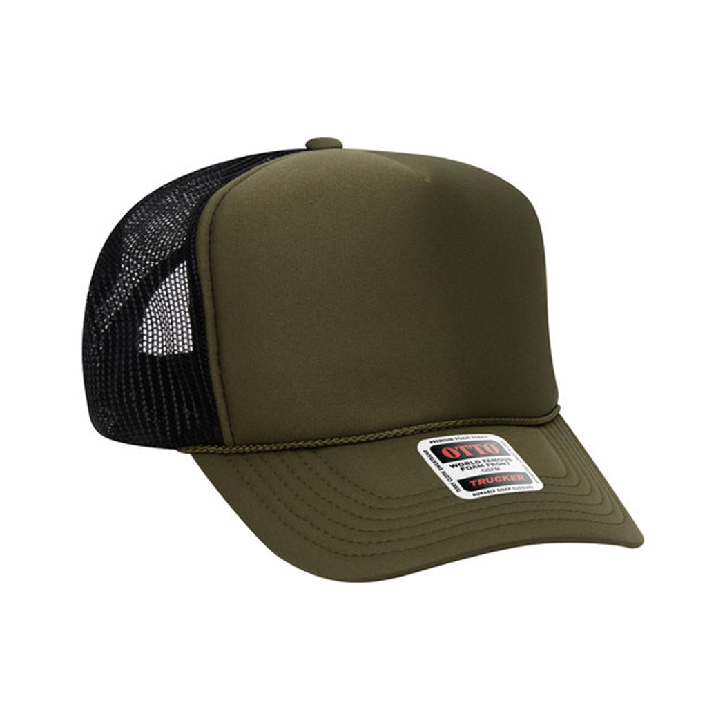 High Profile Mesh Back Foam Trucker Cap