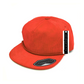 Corduroy Rope High Profile Flat Bill Snapback Hat