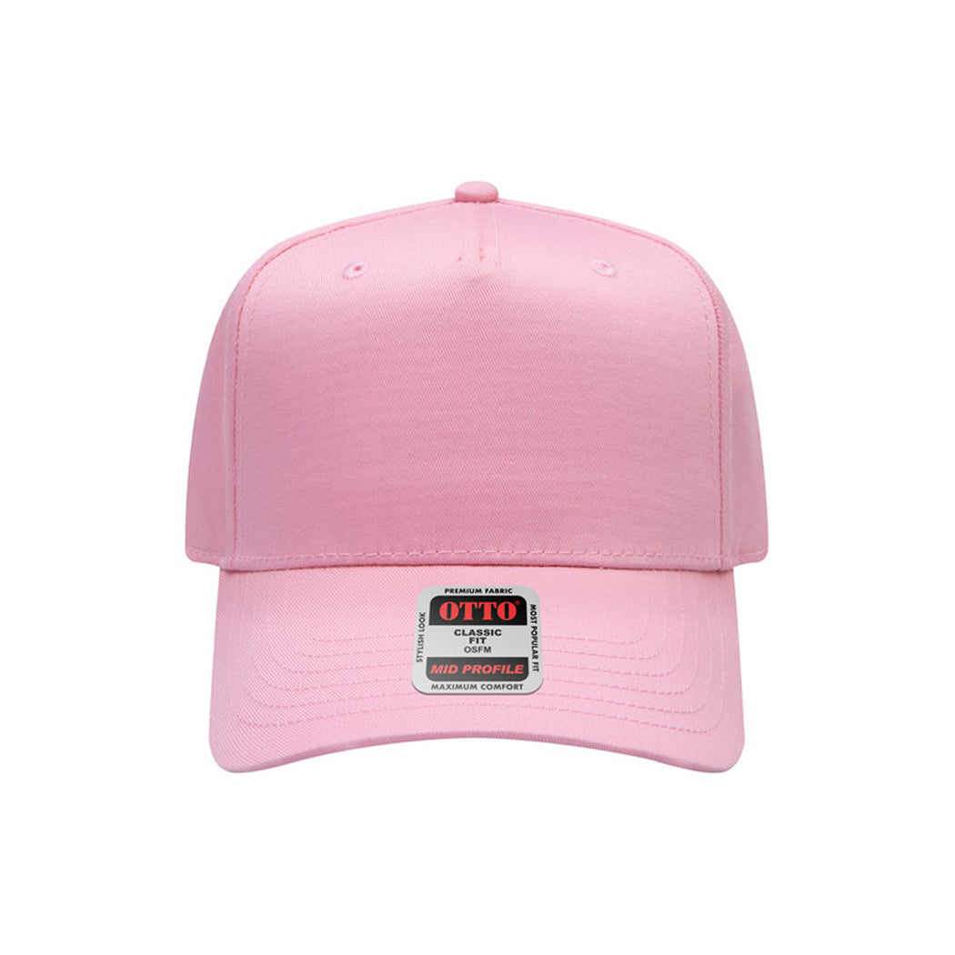5-Panel Mid Profile Structured Baseball Cap