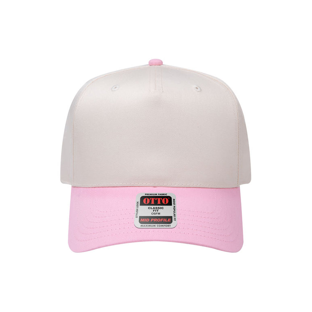 5-Panel Mid Profile Structured Baseball Cap