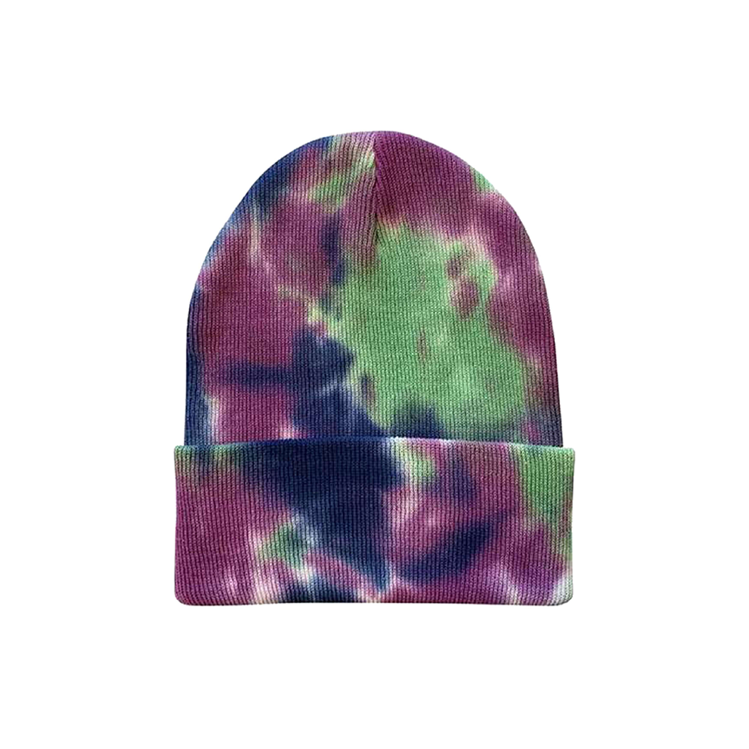 12" Tie-Dyed Knit Cuffed Beanie