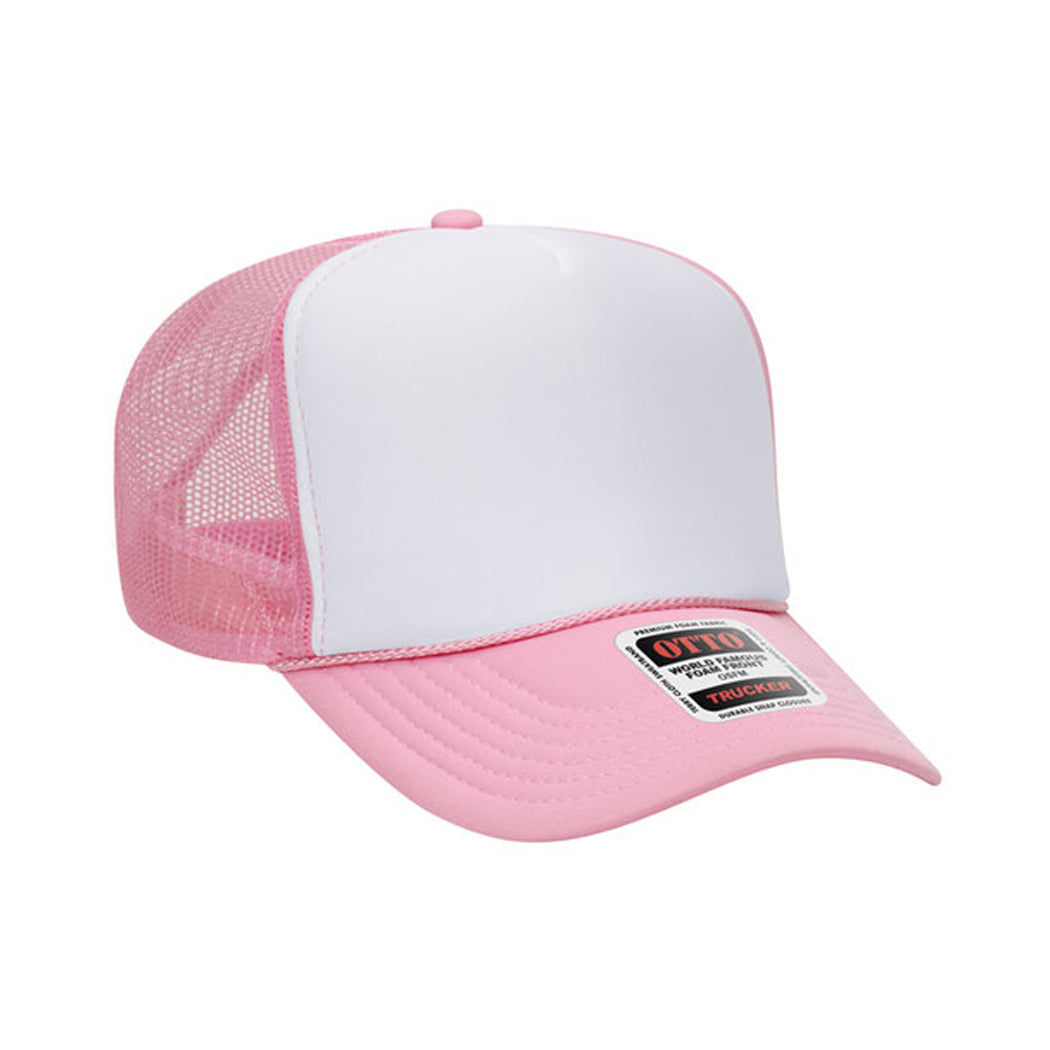 High Profile Mesh Back Foam Trucker Cap