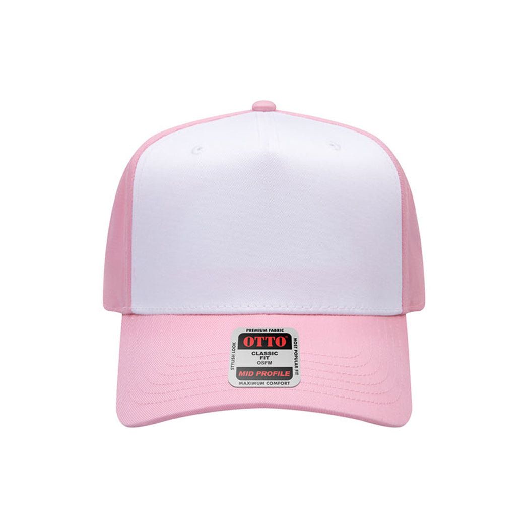 5-Panel Mid Profile Structured Baseball Cap