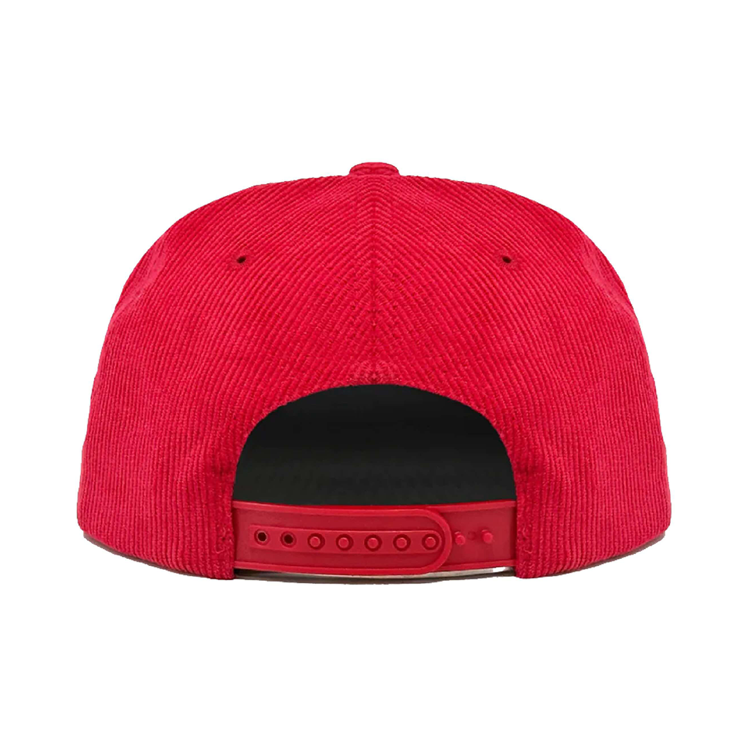 Corduroy Rope High Profile Flat Bill Snapback Hat