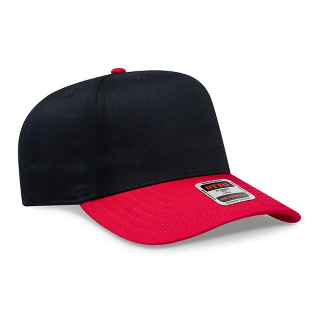 5-Panel Mid Profile Structured Baseball Cap