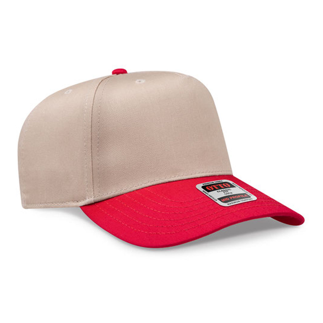 5-Panel Mid Profile Structured Baseball Cap