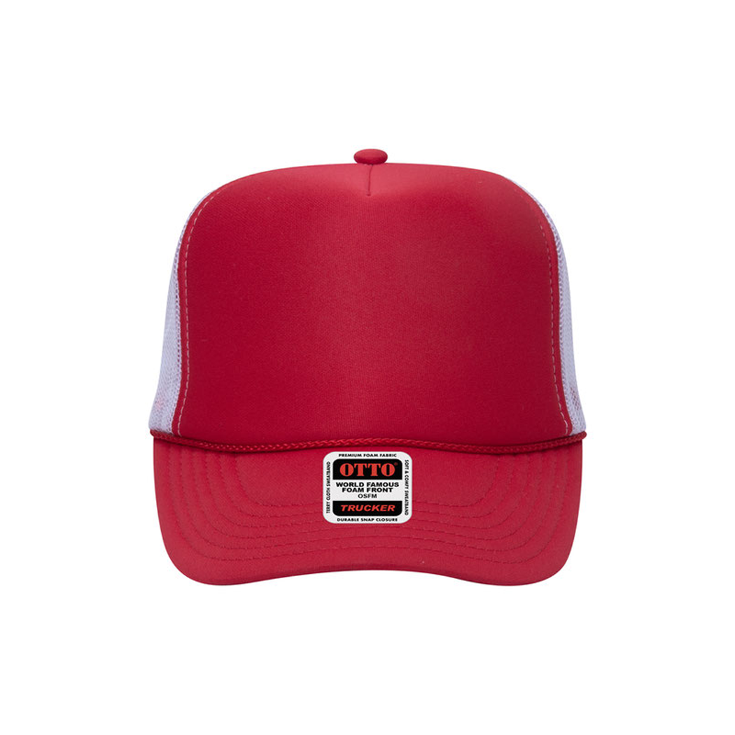 High Profile Mesh Back Foam Trucker Cap