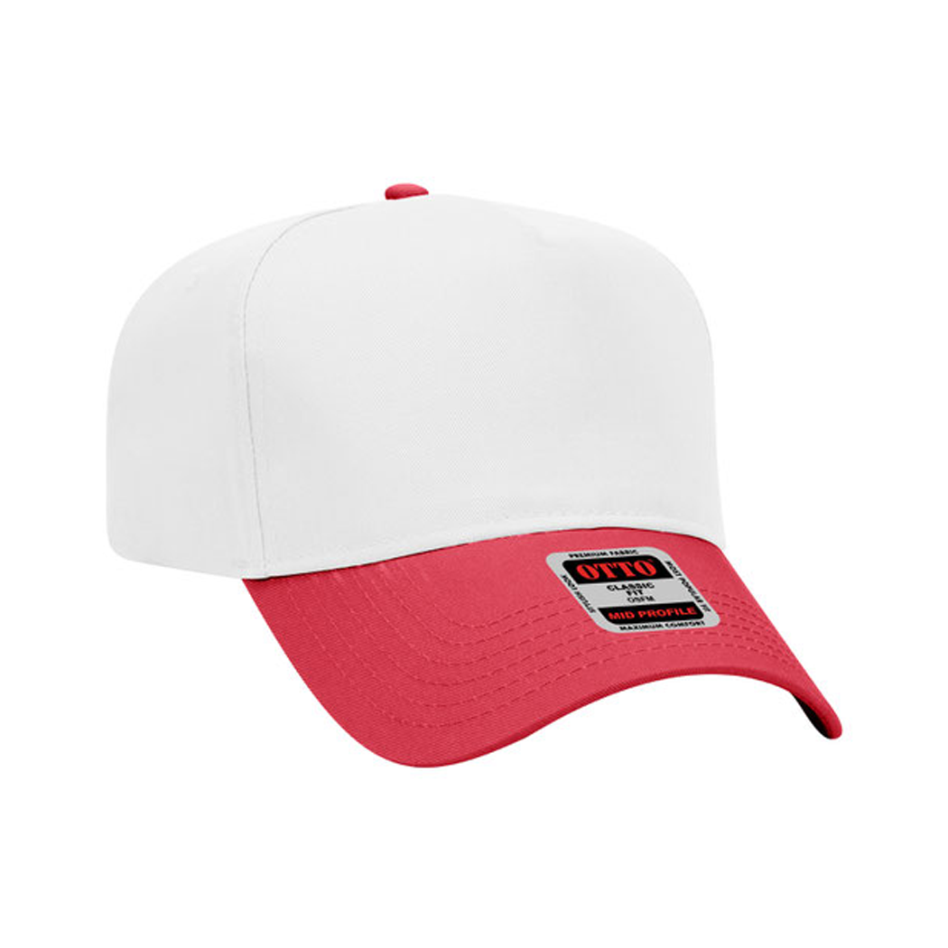 5-Panel Mid Profile Structured Baseball Cap