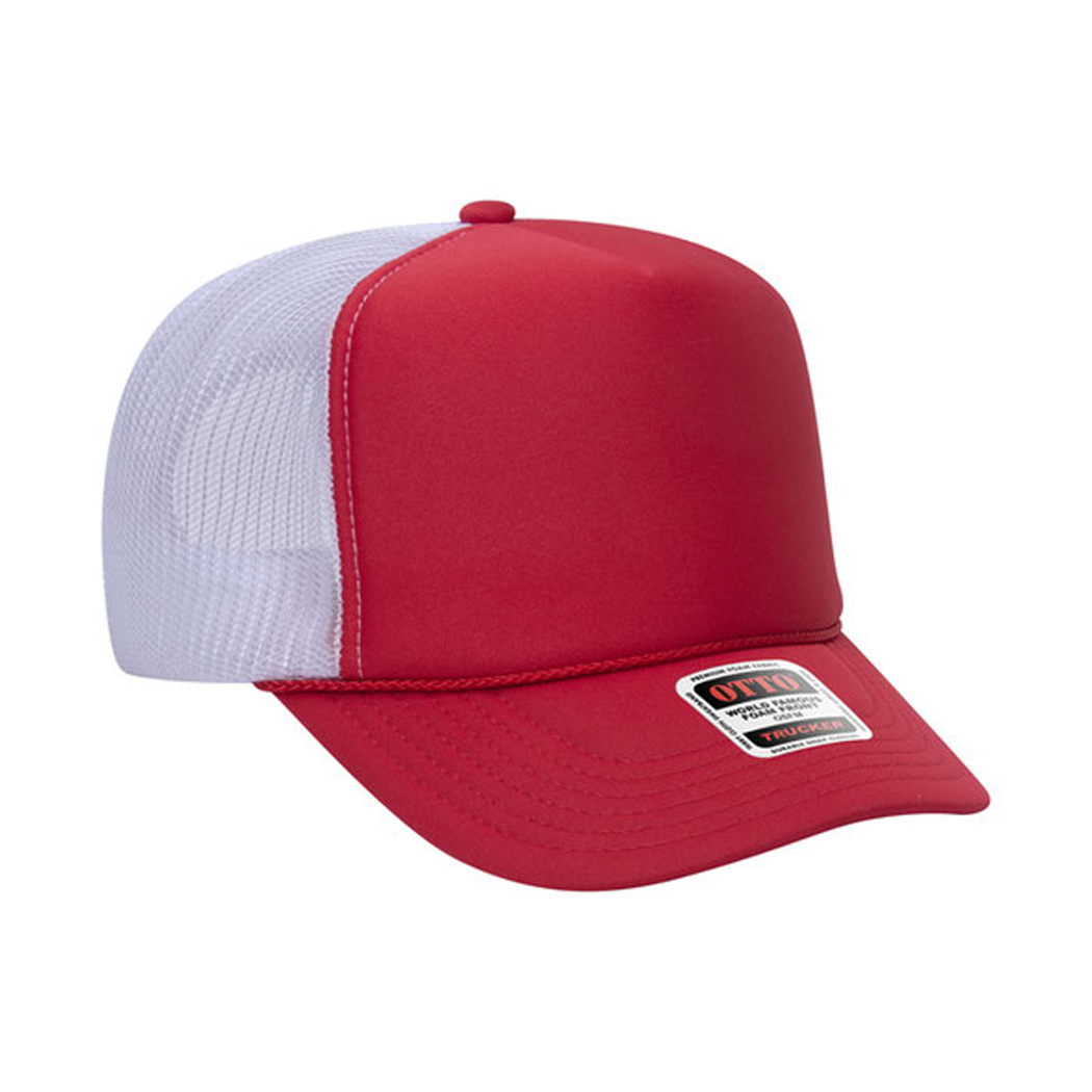 High Profile Mesh Back Foam Trucker Cap