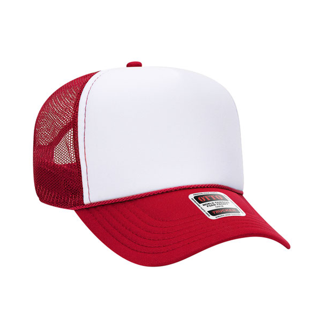 5 Panel Mid Profile Mesh Back Foam Trucker Hat