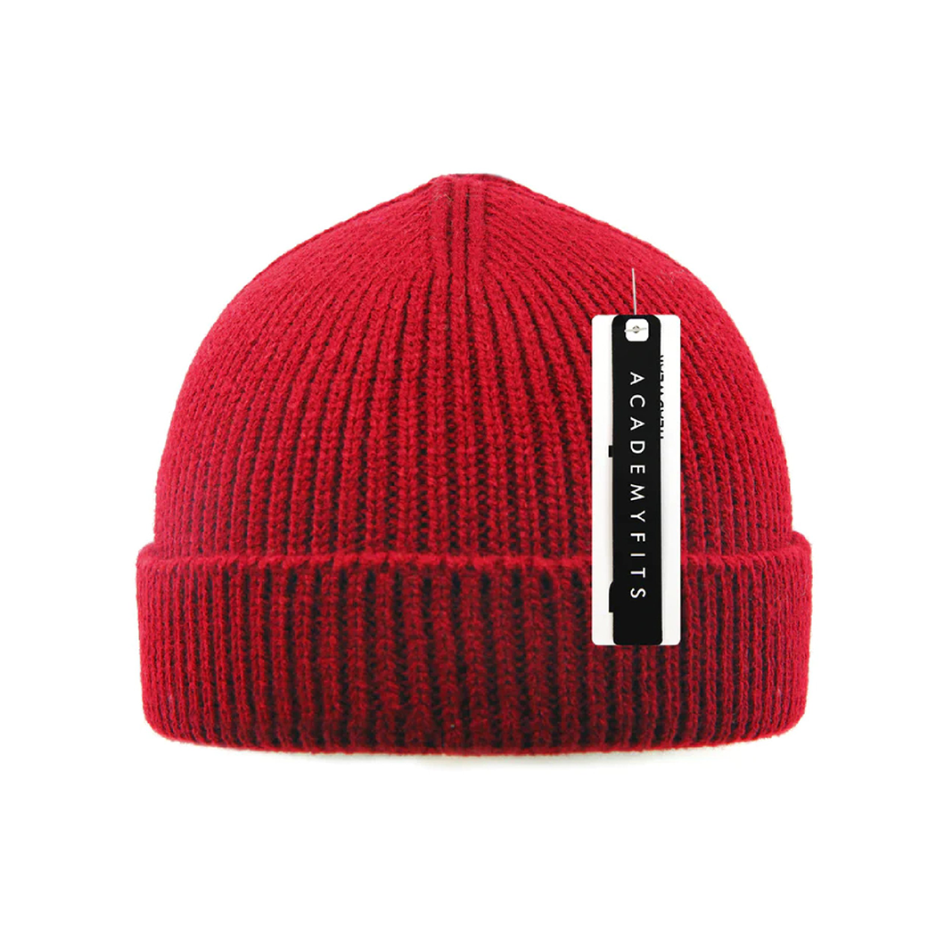 Short Skater Knit Cuffed Beanie