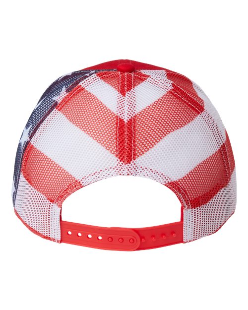 Mid Profile Printed Mesh Trucker Cap