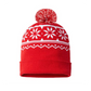 USA Made 12" Snowflake Knit Pom Beanie