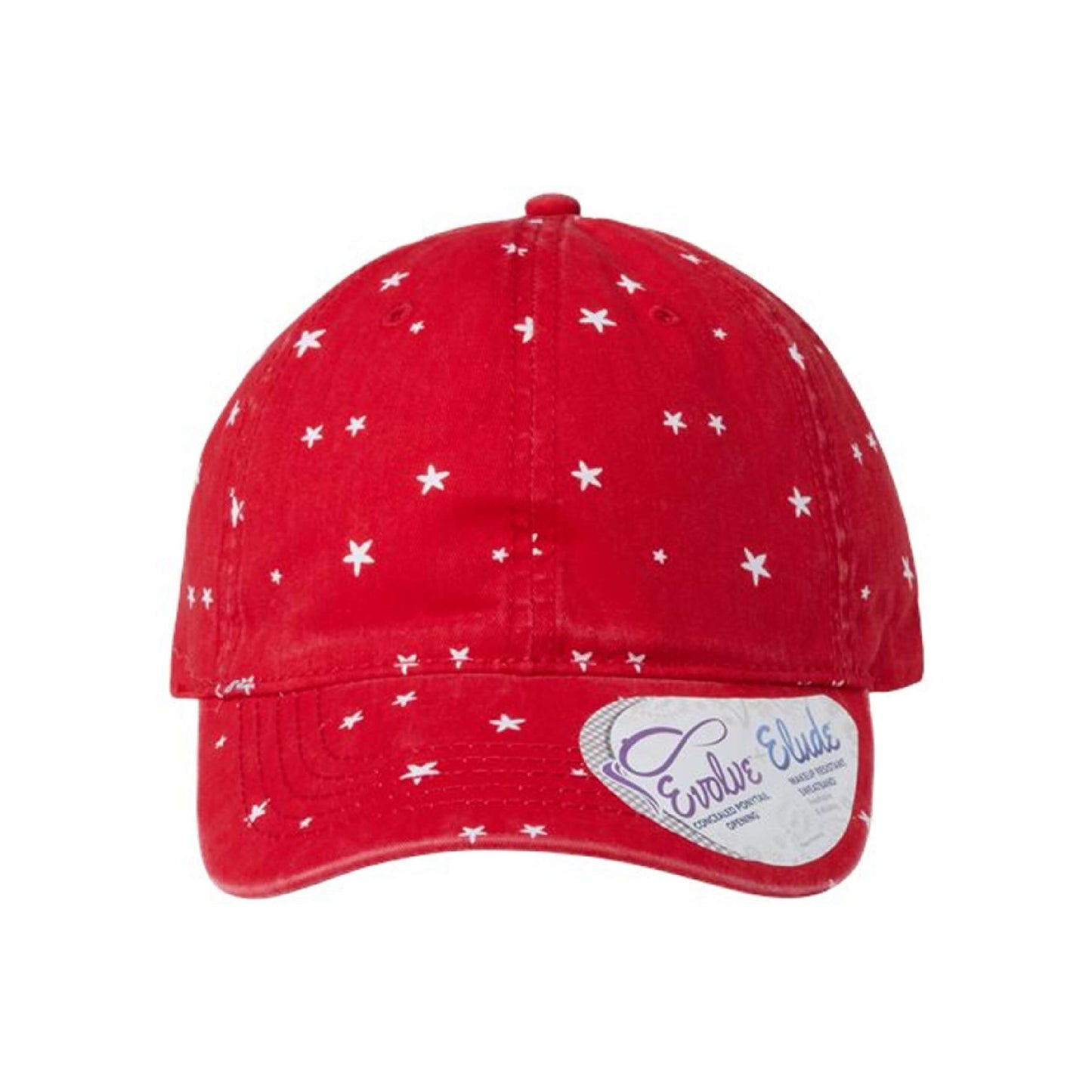 Women's Garment-Washed Fashion Print Ponytail Cap