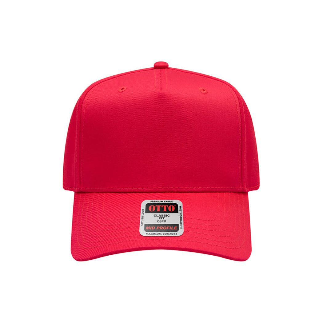 5-Panel Mid Profile Structured Baseball Cap