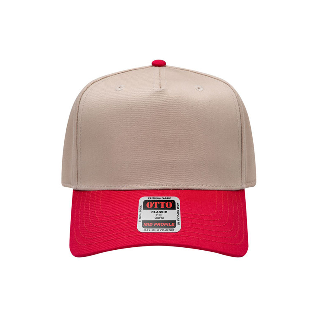 5-Panel Mid Profile Structured Baseball Cap