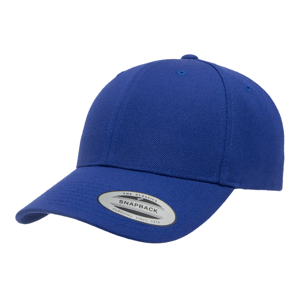 Flexfit Yupoong Classics Premium 6-Panel Curved Visor Snapback Cap