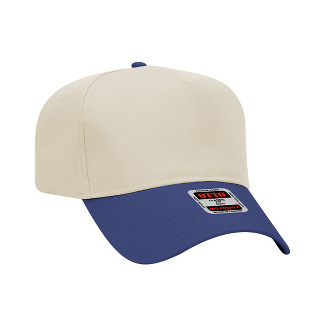 5-Panel Mid Profile Structured Baseball Cap