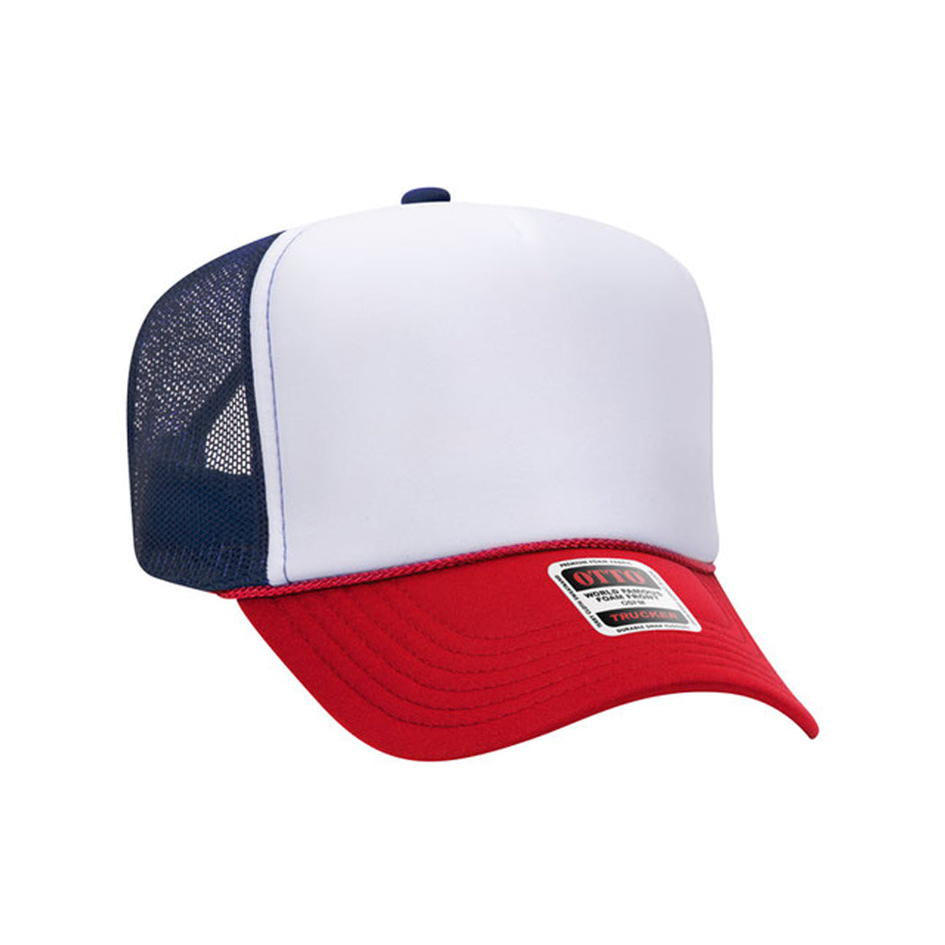 High Profile Mesh Back Foam Trucker Cap