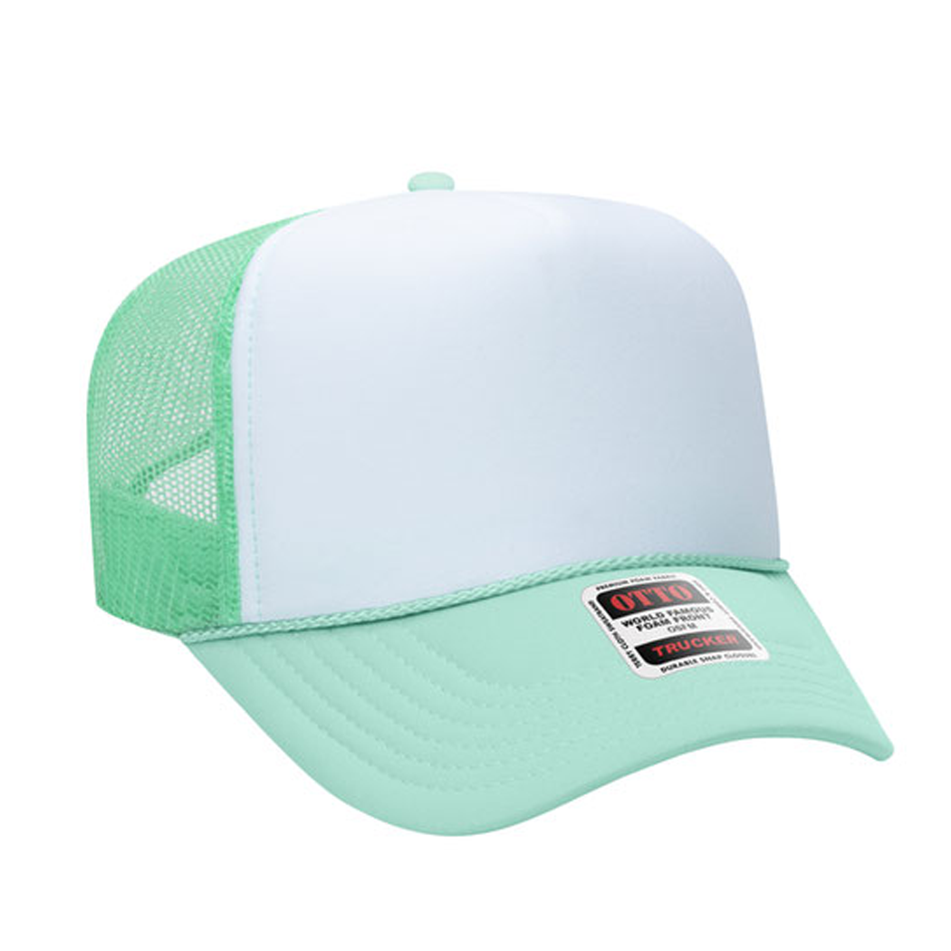 High Profile Mesh Back Foam Trucker Cap