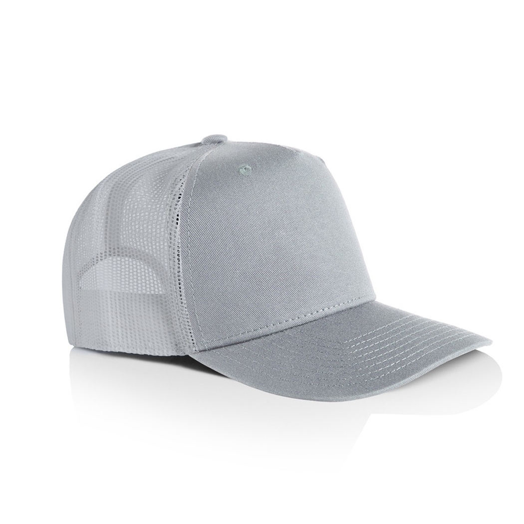 5-Panel Structured Stock Cotton Trucker Cap