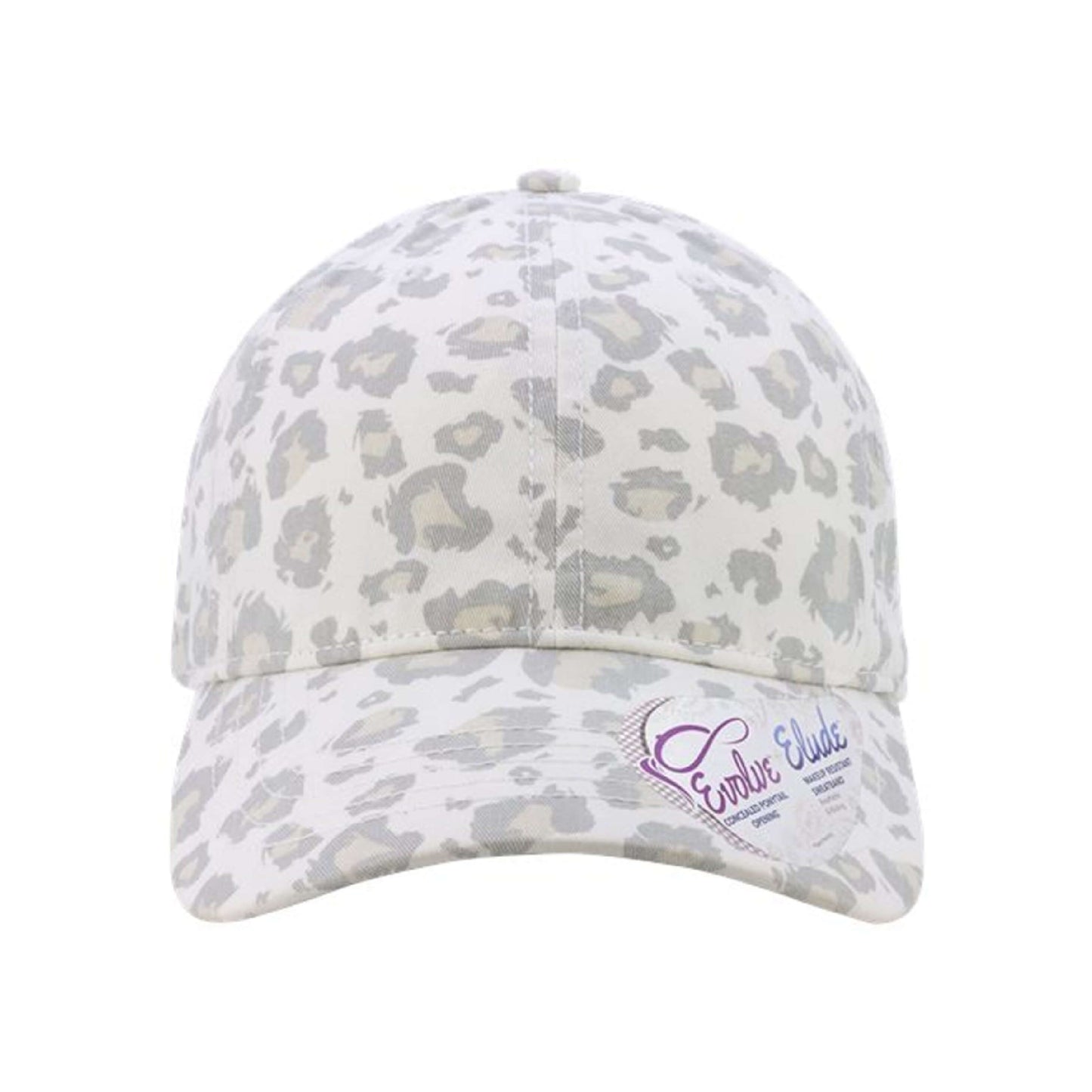 Women's Garment-Washed Fashion Print Ponytail Cap