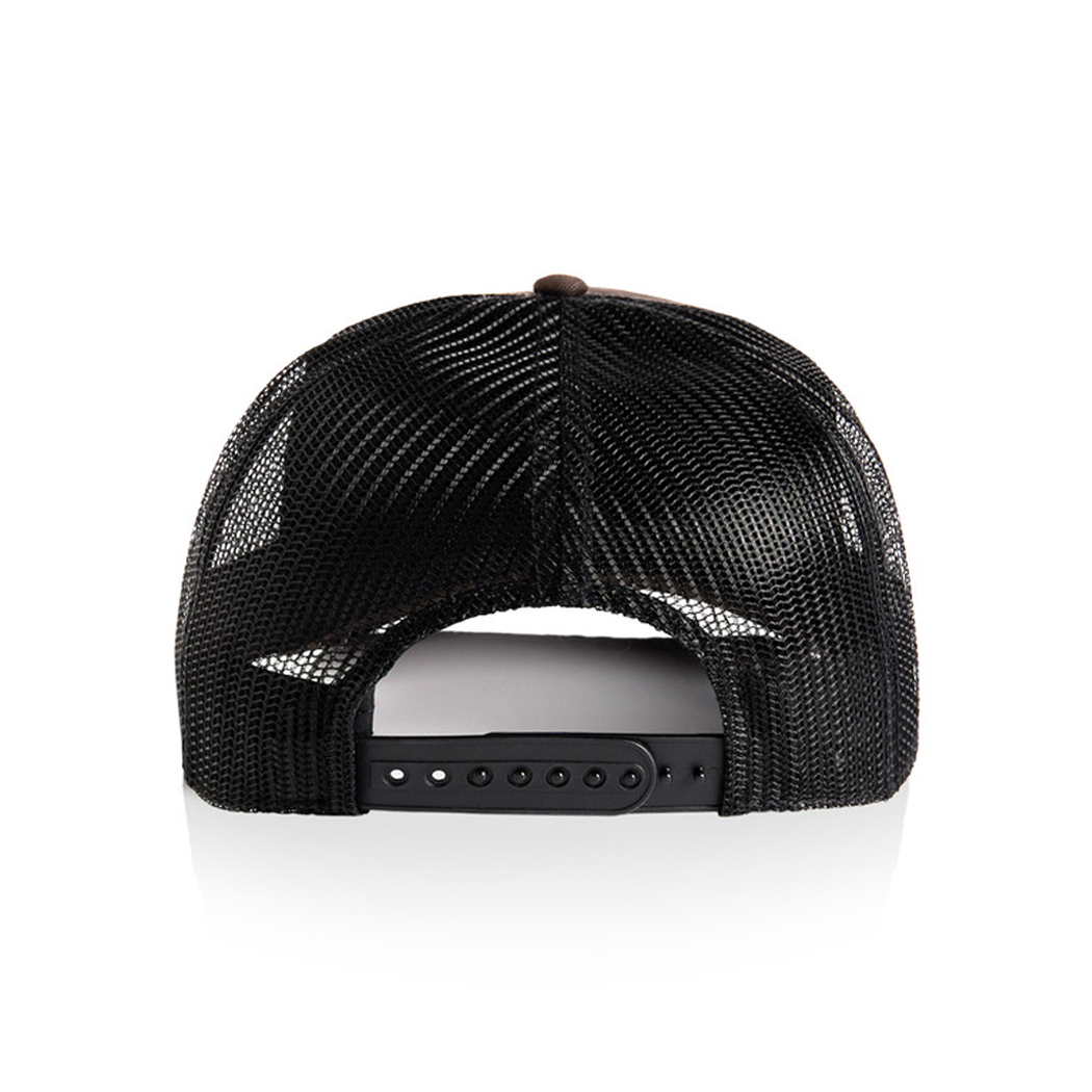 5-Panel High Profile Structured Stock Contrast Trucker Mesh Cap