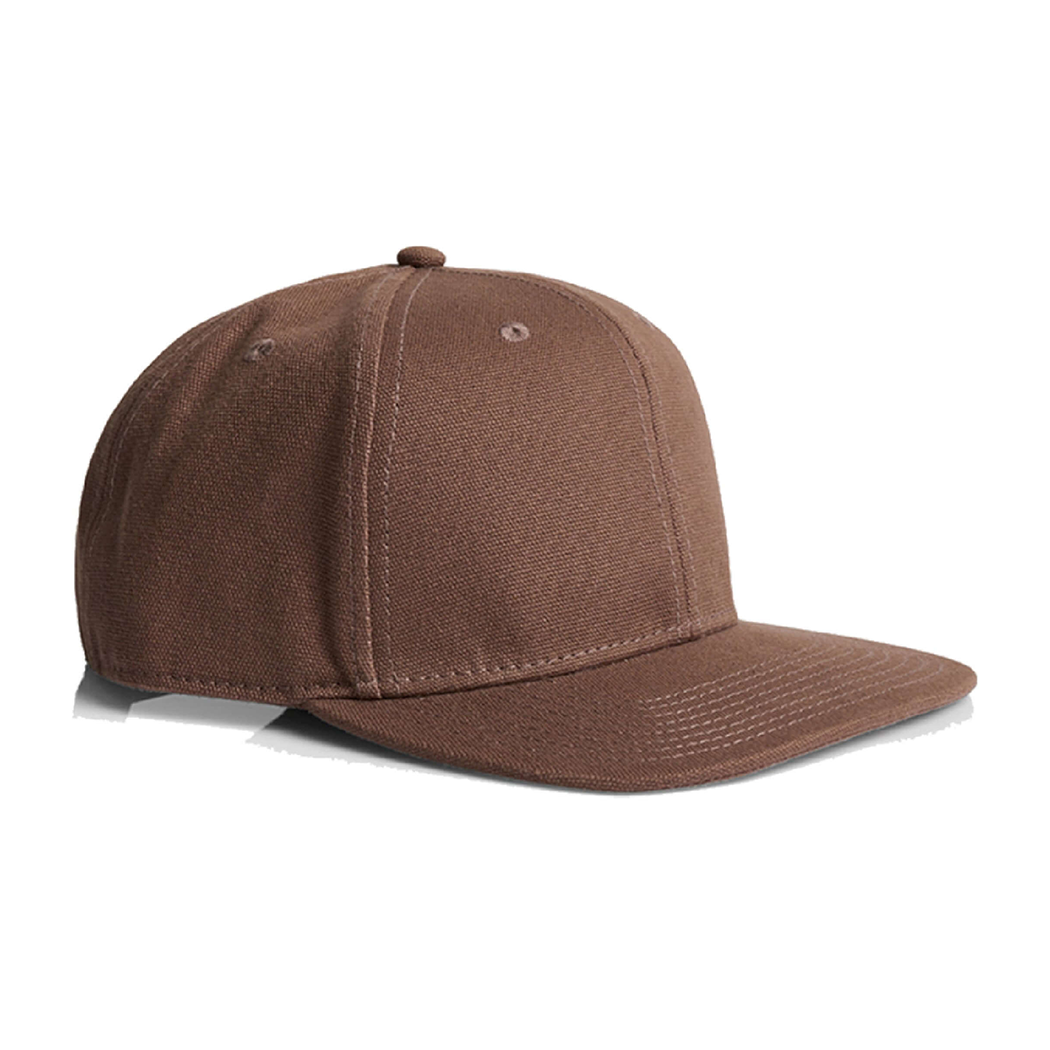 High Profile 6-Panel Stock Canvas Snapback Cap