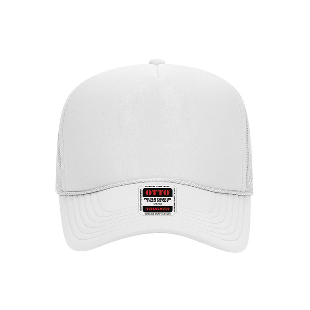 5 Panel Mid Profile Mesh Back Foam Trucker Hat