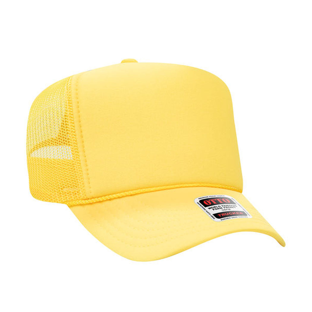 High Profile Mesh Back Foam Trucker Cap